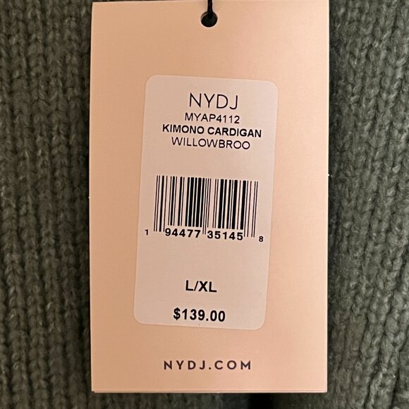 NWT - Green NYDJ Cardigan, L/XL - Picture 3 of 3